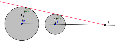 sketch of two-tangents problem